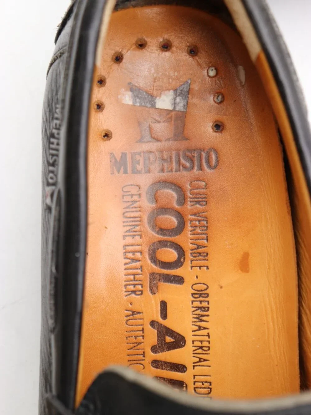 Mephisto Penny Loafers Men's US Size 9.5 Black Leather Slip On Moccasin Shoes
